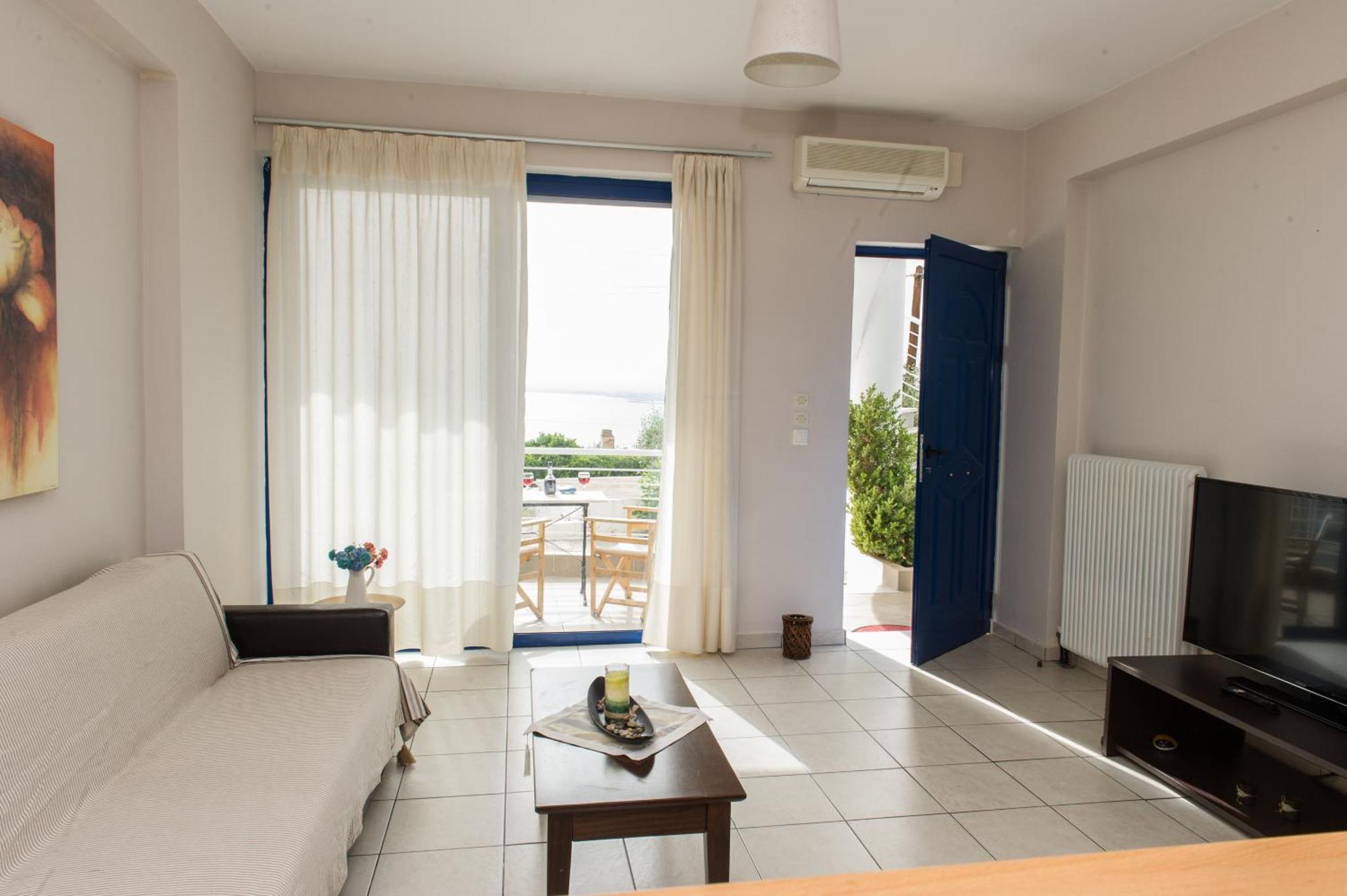 Kamari Blue Apartments 卡拉马塔 外观 照片